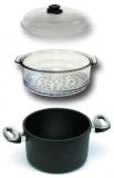 HARECKER titanová parní sestava 24 cm + 1 pařák + poklice