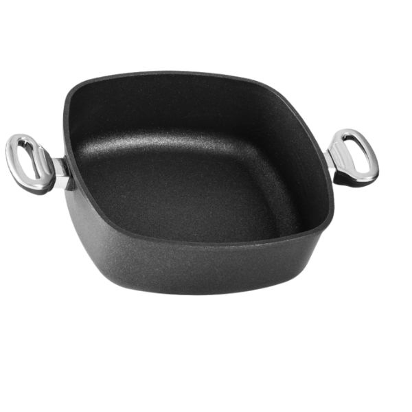 Hranatý titanový kastrol 28x28x10 cm bez poklice  6,5 l BAF Gigant